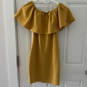 Mustard yellow dress